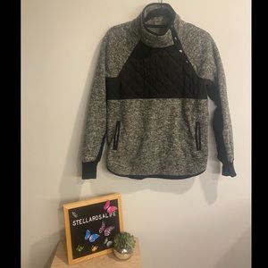 Abercrombie snap-up asymmetrical sweatshirt